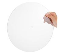 Beaupretty Acrylic Turntable Platter Mat Vinyl Turntable Slipmat Pad Unique Design and Enhanced Sound Quality for Record Players, Easy to Clean and Anti-static