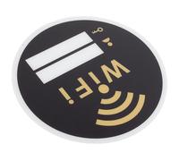 Beaupretty Acrylic WiFi Sign 20x20cm Wall Sticker Password Display Board Network Coverage Reminder for Home Office Shop