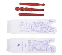 Beaupretty Acupressure Massage Stick Wooden Beaded for Facial and Foot Therapy Self Massage Tool Acupoint Design for Body Relaxation