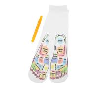 Beaupretty Acupure Socks Five Toe Separate Reflexology Massage Socks for Men Foot Massager Tools Reflexology Chart for Spa Relief
