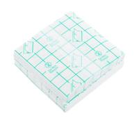 Beaupretty Adhesive Makeup Pallet 100pcs 7cmx7cm Waterproof Pu Film Disposable Foundation Mixing Plate for Professional Cosmetic Hand Use Random Color