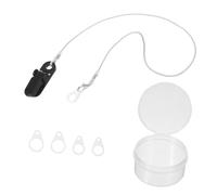 Beaupretty Adjustable Anti-Lost Hearing Aid Clip with Soft Silicone Lanyard for Adults Seniors and Comfortable Wear Protective Holder Cord for Secure Hearing Amplifier Fixation and Drop