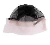 Beaupretty Adjustable Black Lace Wig Cap for Women, Comfortable Wearing and Super Stretchable Fabric Hair Net for Wig Making and Styling, Elastic Mesh Hairnet Suitable for Daily Use
