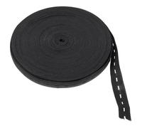 Beaupretty Adjustable Buttonhole Elastic Band for Pregnant Women, 1 Roll Black Polyester Stretchy Waistband, Flat Elastic Cord for DIY Craft, Suitable for Shoes and Clothing, Can be Cut