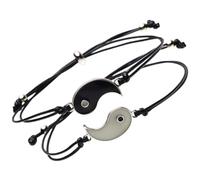 Beaupretty Adjustable Glow Dark Bracelet for Couples Friendship Card Woven Jewelry for Long Distance Relationships