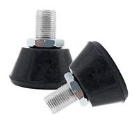 Beaupretty Adjustable Rubber Toe Stops for Roller Skates with Bolt Replaceable Professional Skate Stoppers Brake Pads for Four Wheel Skating Stable Friction Protector Accessories