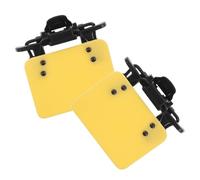 Beaupretty Adjustable Shooting Eye Patch Dual-sided Protection 2pcs with Abs Material, Yellow Colour, Blocks Strong Front Glare for Shooters and Archers for Range Practice and Archery