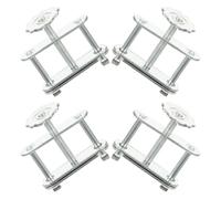 Beaupretty Adjustable Swivel Screw Tube Clamps Compact Galvanized Iron Water Stop Clips 4pcs for Hose and Latex Hose Suitable for Chemistry and Biology Lab Experiments