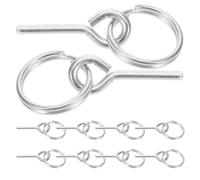 Beaupretty Adjustable Tent Poles Connect Pins Silver 10pcs Made of Galvanized Iron with Easy Installation Outdoor Camping Tent Accessories That Simplify for Hiking and Backpacking