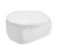 Beaupretty Adjustable White Cotton Chef Hat with Breathable Mesh Top Unisex Kitchen Skull Cap for Cooking and Restaurant Work