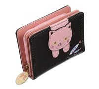 Beaupretty Adorable Cat Coin Purse Portable Zipper Change Pouch for Women Student Wallet Cartoon Design for Bills Receipts Great for Friends Family