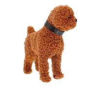 Beaupretty Adorable Plush Cartoon Dog Figurine Soft Stuffed Doll for Bedtime Companion and Home Decoration Anxiety Relief Role Play Partner Brown Standing Design