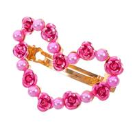 Beaupretty Aesthetic Heart Shaped Rhinestone Hair Clip for Women Secure Barrette Hair Accessory Vintage Design for and Valentine Day