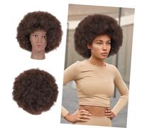 Beaupretty African Curly Wig Short Black Curly Wigs for Black Women High Temperature Wire