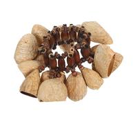 Beaupretty African Drummer Bells Natural Shaker for Percussion Instrument Hand Drum Tambourine Shells Shaker Bracelet for African Dance Bracelet and Rhythm