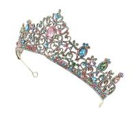 Beaupretty Alloy Bridal Tiara with Dazzling Crystals Elegant Wedding Crown Hair Accessory for Brides for Parties Pageants and Photoshoots Classic Princess Headpiece