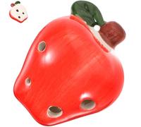 Beaupretty Alto Ocarina Small Ceramic Musical Instrument for Beginners Lightweight Portable Fruit-shaped Design with Comfortable Keyholes Gift for Wind Instrument Enthusiasts