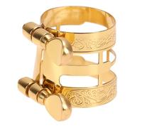 Beaupretty Alto Saxophone Head Card Embossed E Flute Clip for Beginners Durable Design Stabilizes Tube for Enhanced Sound Quality Elegant Golden Finish
