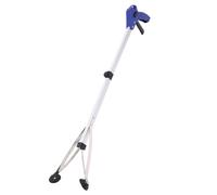 Beaupretty Aluminum Alloy Foldable Litter Picker Grabber Tool with High Strength Clamp for Trash Reaching Assist Multiuse Rubbish Pick Up Aid for Elderly Disabled Indoor Outdoor Cleaning