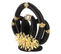 Beaupretty Ancient Chinese Headdress Cosplay Hair Bun Stage Performance Headwear Traditional Hanfu Wig Headband Multi-color
