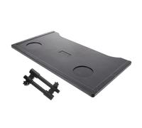 Beaupretty Anti-Fall Plastic Wheelchair Tray Cup Holder Detachable Tray for Seniors and Disabled Universal Wheelchair Table for Eating and Reading Black