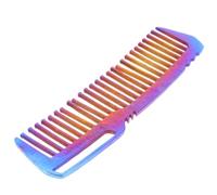 Beaupretty Anti-rust Titanium Alloy Haircut Comb Lightweight Anti-static Hairdressing Tool for Salon and Home Use Rounded for Easy Styling and Detangling Portable Comb for Travel