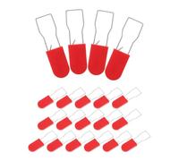 Beaupretty Anti-Tamper Plastic Wire Padlocks and Writable Surface with Self-Locking Seal Tags 100pcs Sturdy Steel Cable Seal Red for Containers and Luggage in Logistics and Transit