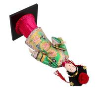 Beaupretty Antique Collectible Chinese Doll Figurine Handcrafted Traditional Dress Folk Art Ornament for Chinese Year Display and Vintage Home Decor