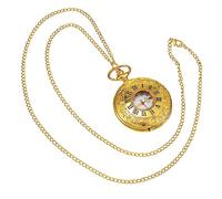 Beaupretty Antique Pocket Watch Half Hunter Men's Women's Vintage Roman Numeral Watch Sturdy Case Easy Carry