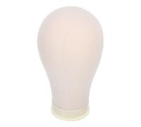 Beaupretty Art Mannequin Head Canvas Block Display Wig Stand for Hair Styling Head Needle Holder