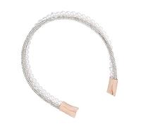 Beaupretty Artificial Pearl Headpiece Rhinestone Decor for Hair Accessories for Braids Wedding Party Occasions