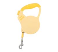 Beaupretty Automatic Retractable Dog Leash 3 Meter for Small to Medium Dogs with Anti-slip Handle Yellow Nylon Tape Leash Suitable for Outdoor Walking and Puppy Training