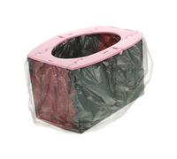 Beaupretty Baby Travel Potty Seat Portable Folding Toilet Trainer for Lightweight Plastic Foldable Potty Chair Suitable for Outdoors in The Car Pink