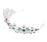 Beaupretty Baroque Crown Tiara Bride Wedding Queen Crown Decorative Princess Tiaras Rhinestone Hair Accessories for Women and Girls Silver