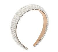Beaupretty Baroque Rhinestone and Pearl Hair Hoop for Women Chic Fashion Headband for Parties Weddings Dances and Festivals Lightweight Non Slip Design for Any Occasion
