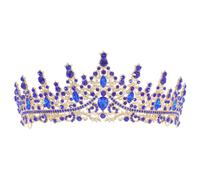 Beaupretty Baroque Rhinestone Crown Headband for Women Bridal Hair Accessory Wedding Party Tiara with Elegant Design and Comfortable Fit for Special Occasions