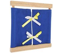 Beaupretty Basic Skill Dressing for Montessori Sensory Busy Board with Button and Tie Practice Educational Preschool Activity for Fine Motor and Self Dressing Development Safe Travel for