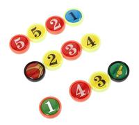 Beaupretty Basketball Coaching Board Magnets Replacement Plastic Pieces 12pcs Secure Fit and Precise Alignment Random Color for Basketball Board Accessories