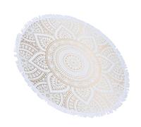 Beaupretty Beach Blanket Mandala Tapestry 150cm Diameter Microfiber Fabric Quick Dry Water Absorption Unique Mandala Style for Women and Teen Gym Bedroom Use