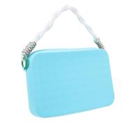 Beaupretty Beach Phone Pouch and Travel Toiletry Bag Silicone Phone Holder and Key Storage, Blue Lightweight Makeup Organizer for Summer Vacation and Swim Beach Essentials