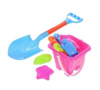 Beaupretty Beach Sand with Ergonomic Handle Lightweight Plastic Sand Bucket and Digging Tools Outdoor Playset for Creative Seaside Fun