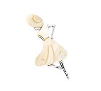 Beaupretty Beauty Girl Shaped Breastpin Women Vintage Brooch Delicate Shell Hat Pin Fashionable Women Pin Brooch Multi-purpose Pendant for Girls