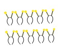 Beaupretty Bee Hair Bands and Bee Antenna Headwear 10Pcs Lightweight Fabric Headbands Comfortable Stylish Design Holds Hairstyle in Place Christmas Party Supplies
