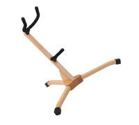 Beaupretty Beechwood Alto Saxophone Stand Lightweight Portable Holder for Musicians and Bands Space-saving Saxophone Storage Rack with Elegant Design for Performances and Practice
