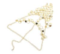 Beaupretty Belly Dancer Headwear Women Masquerade Face Chain Mask Decorative Coin Veil Dance Play Accessories