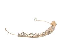 Beaupretty Birthday Crown Headband Rhinestones Vintage Design for Women Pageant Party Hair Accessories for Costume Queen Prop for Prom