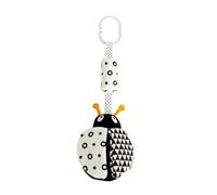 Beaupretty Black and White Animal Crib Pendant Stroller Sensory Early Education Mobile for Newborns Interactive Pram Hanging Bell for Visual Stimulation and Grasping Development