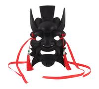 Beaupretty Black Full Face Plastic Mask with Comfortable Wear Experience and DIY Creative Design, for Festivals and Drama Performance, Handcrafted Artistic Value for Art Enthusiasts and DIY