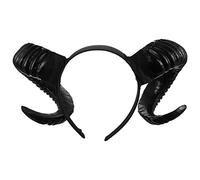 Beaupretty Black Horn Headband Sheep Horns Headpiece Forest Animal Cosplay Photo Exhibition for Halloween