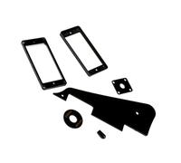 Beaupretty Black Plastic Acoustic Pickguard Set for Guitar with Break Resistance and Lightweight Design DIY Guitar Part for Learners